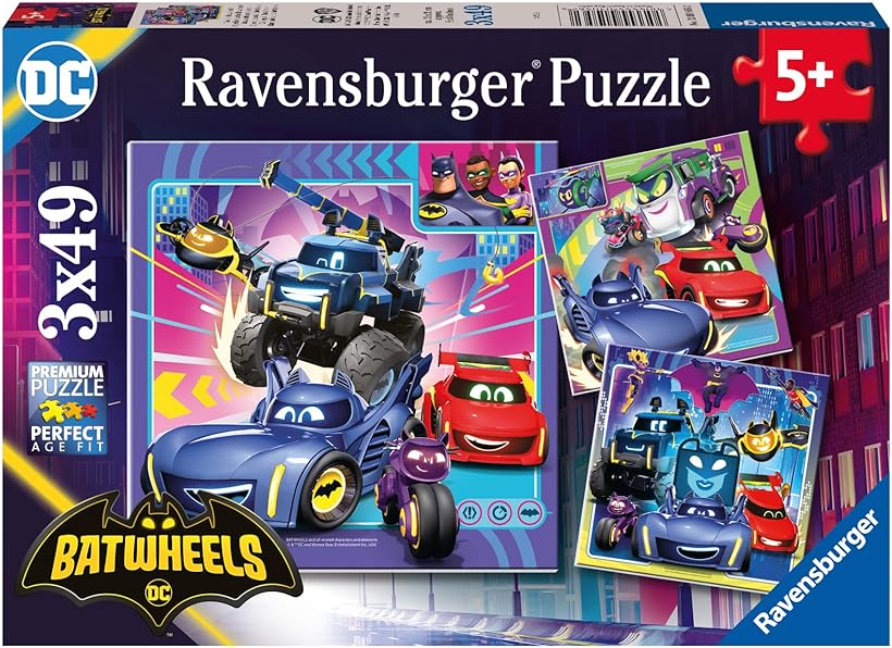Batwheels 3x49 Ravensburger  Piece Jigsaw Puzzle